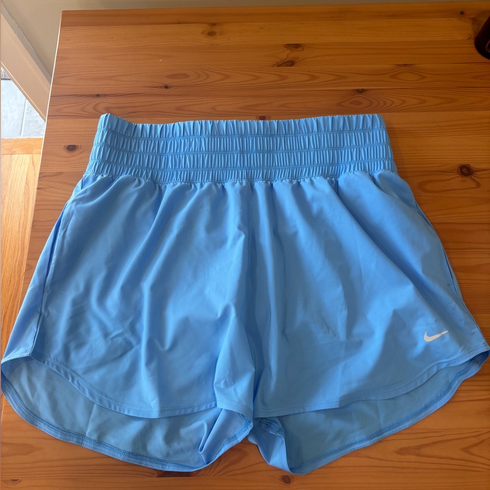 Nike Carolina Blue High Waisted Athletic Shorts (Lightweight Performance)
